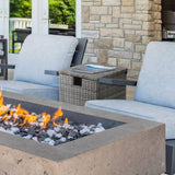 40*40*57cm Iron Frame Gas Bottle Storage Rattan Side Table Gray Gradient 08027849