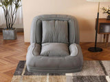 Upholstered Human Dog Bed for Adults and Pets, Foldable Lazy Sofa Bed with 5 Adjustable Position, W2699P535458