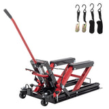 Hydraulic Motorcycle Jack, 1500 LBS Capacity Foot-Operated Motorcycle Table, ATV Scissor W1422136704