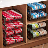 4 Tiers Can Organizer Rack, 48 Cans Soda Can Dispenser Organizer for Refrigerator, Set of 2 07073779