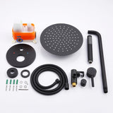 Shower System Shower Faucet Combo Set Wall Mounted with 10" Rainfall Shower Head and handheld shower 14651165