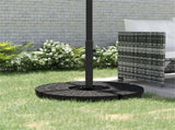 Black Universal Cross Brace Umbrella Stand, Heavy Duty Base for Small Offset & Large Market 58197988