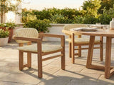 Outdoor Woven Rattan Chair Set Two Accent Chairs Stylish Outdoor Armchairs 2 Person Seating Group N719P431083N