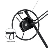16ft Lift Drywall Panel Hoist Jack for Ceiling - Black W1550104608