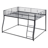 Metal Floor Bunk Bed, Full XL over Queen, Black MF311038AAB