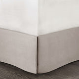 7 Piece Chenille Jacquard Comforter Set Taupe Cal King B03597091