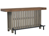 U_Style 3-in-1 Sideboard Table, Counter Height Table & Bar Table with Wine Storage,Modern Top Wine N711P427063R