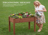 Bed - Cedar Planter with Non-Woven Liner, Bottom Drainage, 30-Inch Height, 34 x 18 x 30 in Sizes for 78774932