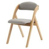 2 Pack Wooden Folding Chairs with Padded Seat and Back, Modern Dining Chairs Extra Chair for Guests 21201995