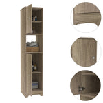 ZUN Ibis Linen Cabinet, Double Doors, Four Interior Shelves, Two Cabinets -Light Oak B20092086