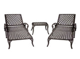 Aluminium Cast lounge chair 1pcs brown W640P292967