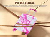20 Inch PC Spinner Wheel Luggage, Carry on Suitcase, With Printed pattern and Combination Lock W2787P487163