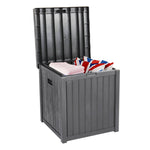 ZUN 51gal 195L Outdoor Garden Plastic Storage Deck Box Chest Tools Cushions Toys Lockable Seat 97153412