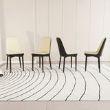 A set of 4 dining chair, modern style chair made of high-quality PU Leather fabric with thick soft W2189P166088