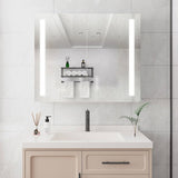 36 x 30 inch Medicine Cabinet with LED Vanity Mirror, Anti-Fog, Dimmable, Recessed or Surface Mount, W1738100836