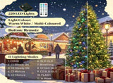 6ft Dual Color LED Christmas Tree 11 Modes with Remote 04188188