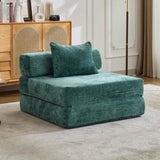 Compression Sofa,Convertible Floor Sofa Bed with Fixed-Shape Frame,Single Seater Boneless Modular 80305755