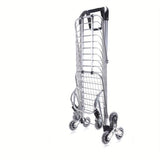 Folding Rolling Cart with Wheels Shopping Cart Portable Trolley Bag, Utility Cart Heavy Duty Stair 08276893