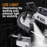 Band Saw with Lightweight Aluminum Base, 10 Amp 5 Inch Deep Cut Bandsaw, Variable Speed Handheld 06670862