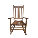 ZUN BALCONY PORCH ADULT ROCKING CHAIR Brown W2297P143135