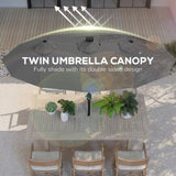 Outdoor beach umbrella/Double-Sided Market Umbrella 18201140