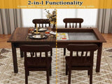 63" x 40" Board Game Table with Removable Table Top for 46 Players, Gaming and Dining Table with 21490361