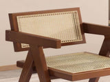 Modern Mid Century Dining Chair, Rattan Accent Chairs, Comfy Armchairs, Outdoor Wood Chairs with 35604800
