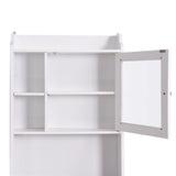 ZUN Modern Over The Toilet Space Saver Organization Wood Storage Cabinet for Home, Bathroom -White W40931565