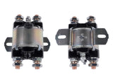 Set of 2 Solenoid Fit for Yamaha G1 Gas Golf Cart 12V 6 Terminal 12 Volt 100A 2-Cycle Gas 94880707