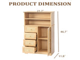 Natural wood color, particleboard with melamine veneer and rattan finish, 60*30*120cm, 4 drawers, 1 56712602