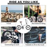 20" Folding City Bike, Lightweight Aluminum Frame, 7-Speed Folding Bike W1019P234502