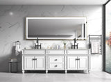 96in. W x36 in. H Frameless Single Bathroom Vanity Mirror in Polished Crystal Bathroom Vanity W1272100775