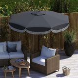 8.8FT Elegance Patio Umbrella, UPF 30 Outdoor Market Umbrella with 8 Ribs, Push Button 13271940