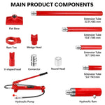 ZUN 20 Ton Porta Power Kit, Portable Hydraulic Jack with1.43 m Oil Hose, Car Frame Repair Tool with W1239P170234