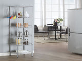 Concise 6 Layers Carbon Steel & PP Storage Rack Silver Gray 23771144