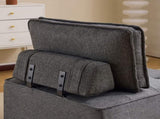 The dark gray linen wooden frame sofa can be freely spliced, meeting various needs such as in small W3612P395723