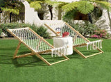 Set of 2 Weaving Chair, with Handwoven Rope for Patio,Living Room, Garden, Balcony-Does not support 14384325