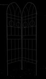 2 Pack Metal Garden Trellis 78.7" x 19.7" Rustproof Trellis for Climbing Plants Outdoor Flower 26145086