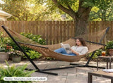 2-Person Polyester Caribbean with Hardwood Spreader Bars, 600lbs Weight Capacity Double 12310511