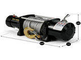 18,000 lb Electric Winch Dual Wired/Wireless Operation, Steel Cable, and Towing Chain 70116216