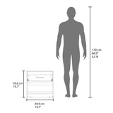 Alder 19.7" High One Drawer Nightstand Side Table end Table with Open Shelf for Bedroom, Home B070P286464