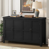 U_STYLE 4-Door Storage Sideboard with Adjustable Shelves and Retro Atimon Handles ,Ample N711P218615B