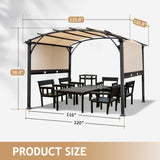 11.3'X11.3' Outdoor Pergola 43228325