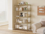 five-layer display stand without wheels with adjustable feet, free adjustment of layer spacing, 88023048