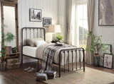 Classic Twin Platform Bed Dark Bronze Finish Metal Frame Bedroom Furniture 1pc B011P263750