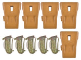 X290 Sharp Bucket Teeth/Tooth with K290S Flexpins Fit for Mini Excavator 5Pcs 72179705