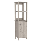 ZUN St. Clair Linen Cabinet, Two Interior Shelves, Two Open Shelves, Single Door B200P188850