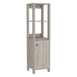 St. Clair Linen Cabinet, Two Interior Shelves, Two Open Shelves, Single Door B200P188850