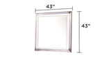 Desire Mirror LED-Lit Frame with Metallic Trim Generous Viewing Surface for a Sophisticated G150109089
