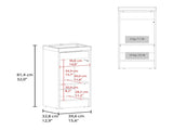 Cary Floor Bathroom 32" H, One Door and Two Interior Shelve, Black Wengue B097P474283